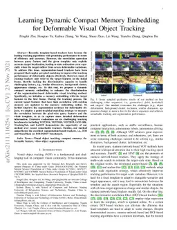 Learning Dynamic Compact Memory Embedding for Deformable Visual Object
  Tracking