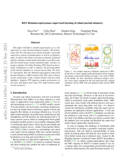 RIO: Rotation-equivariance supervised learning of robust inertial
  odometry