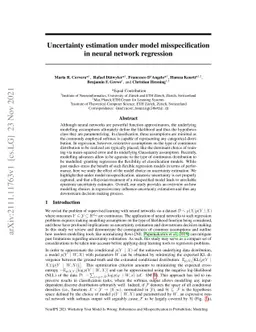 Uncertainty estimation under model misspecification in neural network
  regression