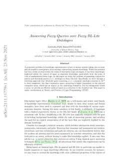 Answering Fuzzy Queries over Fuzzy DL-Lite Ontologies