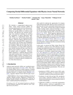 Composing Partial Differential Equations with Physics-Aware Neural
  Networks