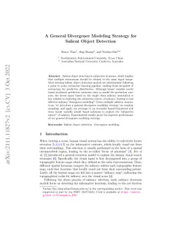 A General Divergence Modeling Strategy for Salient Object Detection