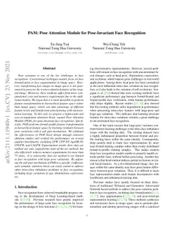 PAM: Pose Attention Module for Pose-Invariant Face Recognition
