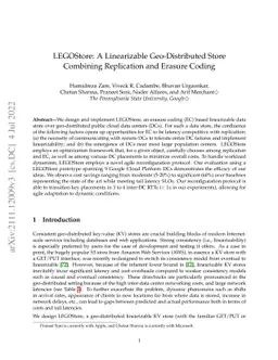LEGOStore: A Linearizable Geo-Distributed Store Combining Replication
  and Erasure Coding
