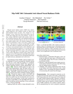 Mip-NeRF 360: Unbounded Anti-Aliased Neural Radiance Fields