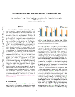 Self-Supervised Pre-Training for Transformer-Based Person
  Re-Identification