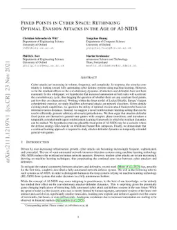 Fixed Points in Cyber Space: Rethinking Optimal Evasion Attacks in the
  Age of AI-NIDS