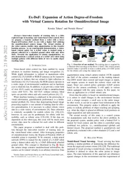 Ex-DoF: Expansion of Action Degree-of-Freedom with Virtual Camera
  Rotation for Omnidirectional Image