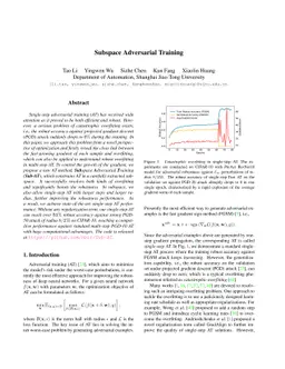 Subspace Adversarial Training