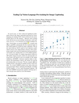 Scaling Up Vision-Language Pre-training for Image Captioning