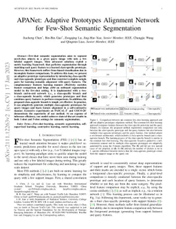 APANet: Adaptive Prototypes Alignment Network for Few-Shot Semantic
  Segmentation
