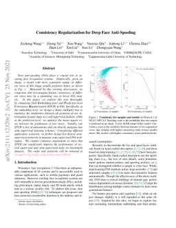 Consistency Regularization for Deep Face Anti-Spoofing