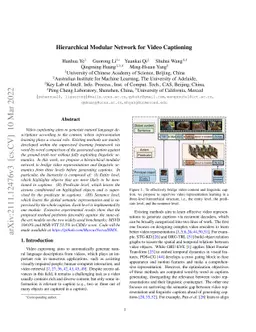 Hierarchical Modular Network for Video Captioning