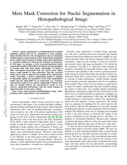 Meta Mask Correction for Nuclei Segmentation in Histopathological Image