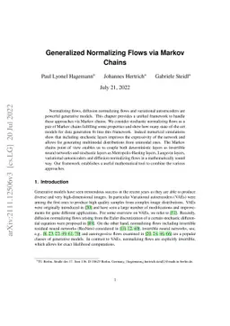 Generalized Normalizing Flows via Markov Chains