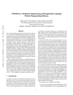 WFDefProxy: Modularly Implementing and Empirically Evaluating Website
  Fingerprinting Defenses