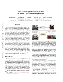 Open-Vocabulary Instance Segmentation via Robust Cross-Modal
  Pseudo-Labeling