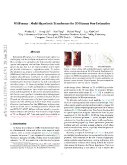 MHFormer: Multi-Hypothesis Transformer for 3D Human Pose Estimation