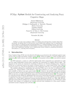 FCMpy: A Python Module for Constructing and Analyzing Fuzzy Cognitive
  Maps