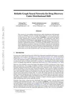 Reliable Graph Neural Networks for Drug Discovery Under Distributional
  Shift