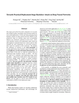 Towards Practical Deployment-Stage Backdoor Attack on Deep Neural
  Networks