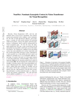 NomMer: Nominate Synergistic Context in Vision Transformer for Visual
  Recognition