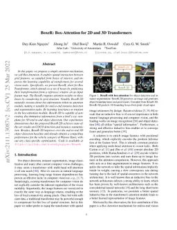 BoxeR: Box-Attention for 2D and 3D Transformers