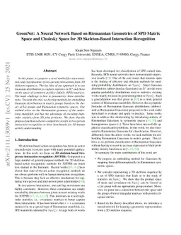 GeomNet: A Neural Network Based on Riemannian Geometries of SPD Matrix
  Space and Cholesky Space for 3D Skeleton-Based Interaction Recognition