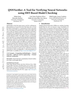 QNNVerifier: A Tool for Verifying Neural Networks using SMT-Based Model
  Checking