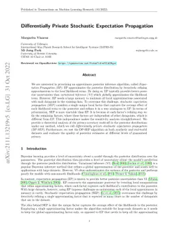 Differentially private stochastic expectation propagation (DP-SEP)