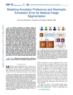 Modeling Annotator Preference and Stochastic Annotation Error for
  Medical Image Segmentation