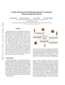 ContIG: Self-supervised Multimodal Contrastive Learning for Medical
  Imaging with Genetics