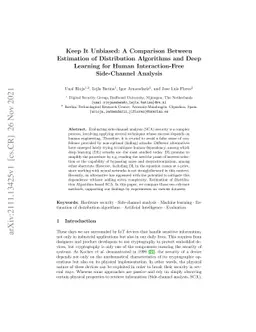 Keep It Unbiased: A Comparison Between Estimation of Distribution
  Algorithms and Deep Learning for Human Interaction-Free Side-Channel Analysis
