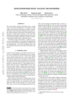Semi-Supervised Music Tagging Transformer