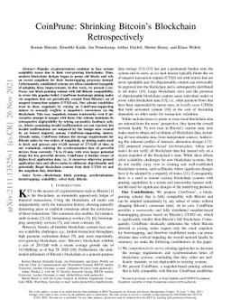 CoinPrune: Shrinking Bitcoin's Blockchain Retrospectively