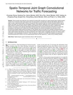 Spatio-Temporal Joint Graph Convolutional Networks for Traffic
  Forecasting