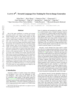 LAFITE: Towards Language-Free Training for Text-to-Image Generation