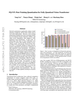 FQ-ViT: Post-Training Quantization for Fully Quantized Vision
  Transformer