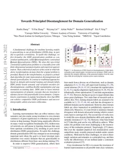 Towards Principled Disentanglement for Domain Generalization