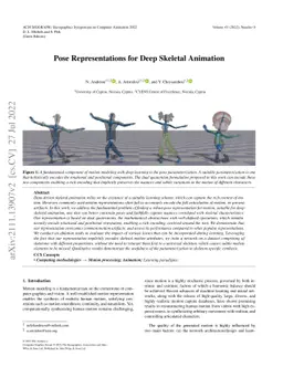 Pose Representations for Deep Skeletal Animation