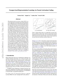 Unsupervised Representation Learning via Neural Activation Coding