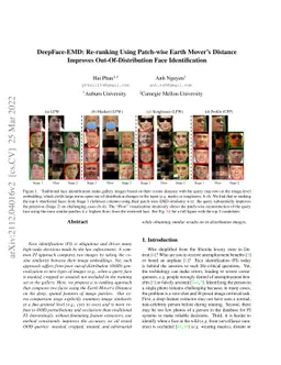 DeepFace-EMD: Re-ranking Using Patch-wise Earth Mover's Distance
  Improves Out-Of-Distribution Face Identification