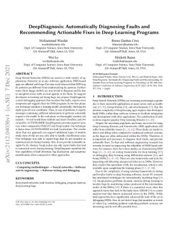 DeepDiagnosis: Automatically Diagnosing Faults and Recommending
  Actionable Fixes in Deep Learning Programs