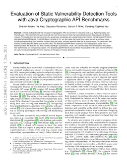 Evaluation of Static Vulnerability Detection Tools with Java
  Cryptographic API Benchmarks