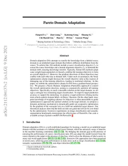 Pareto Domain Adaptation