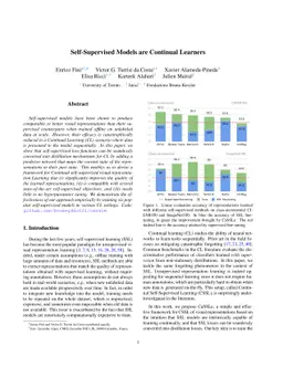 Self-Supervised Models are Continual Learners