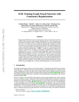 SCR: Training Graph Neural Networks with Consistency Regularization