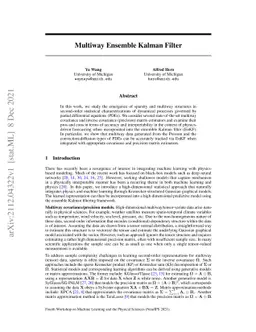 Multiway Ensemble Kalman Filter