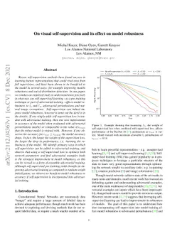 On visual self-supervision and its effect on model robustness