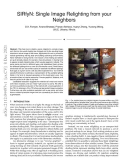 SIRfyN: Single Image Relighting from your Neighbors